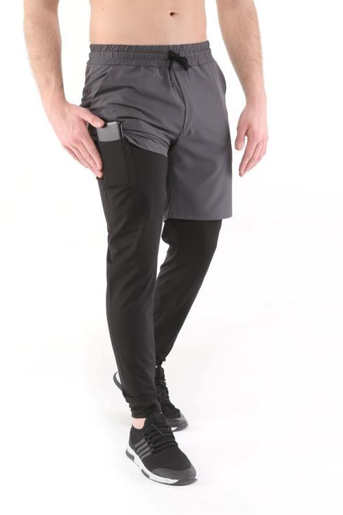 Erkek Running Compression Hızlı Kuruma Micropoly Halısaha Antrenman Gym Fitness Koşu Uzun Taytlı Şort