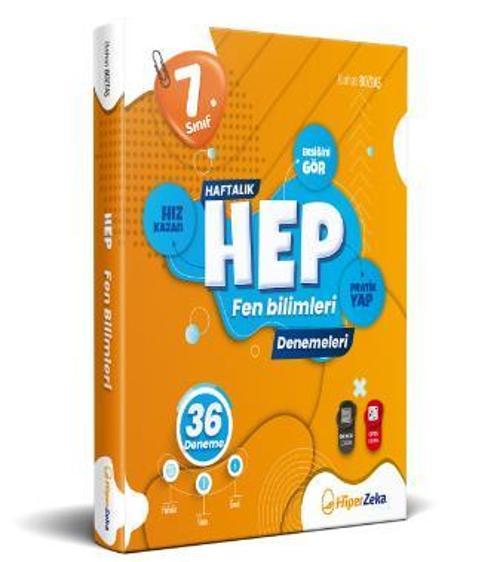 Hiper Zeka Yayınları 7. Sınıf Haftalık HEP Fen Bilimleri 36 Deneme