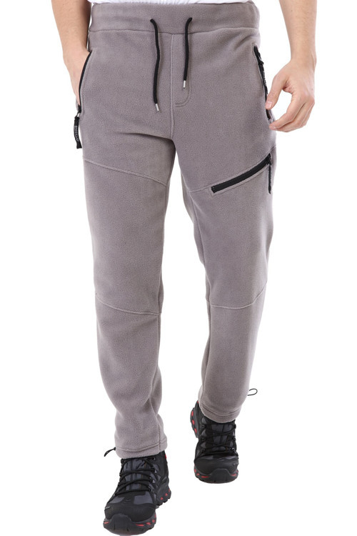 Erkek Taktik Cepli Outdoor Füme Polar Pantolon