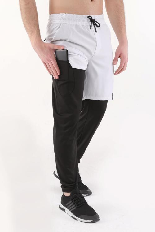 Erkek Running Compression Hızlı Kuruma Micropoly Halısaha Antrenman Gym Fitness Koşu Uzun Taytlı Şort