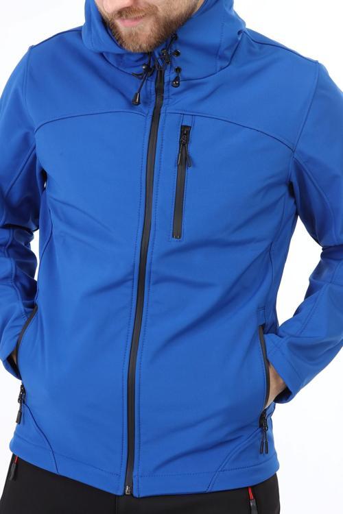 Erkek İçi Polarlı Su ve Rüzgar Geçirmez Softshell Spor Mont