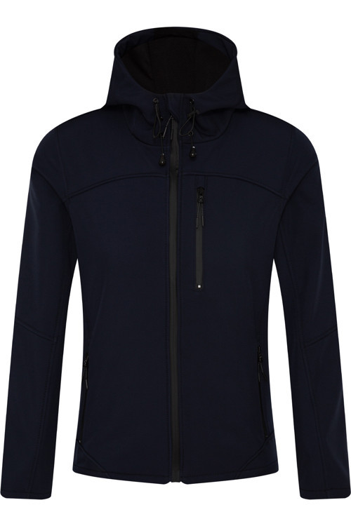 Kadın Su Rüzgar Geçirmez Softshell Mavi Spor Mont