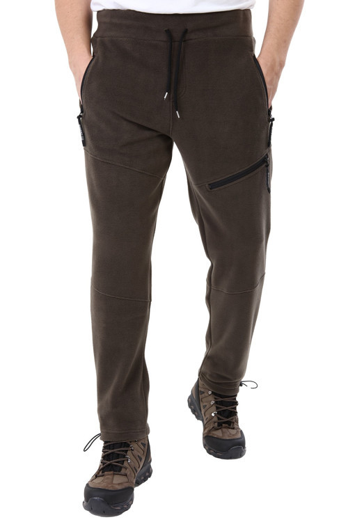 Erkek Taktik Cepli Outdoor Füme Polar Pantolon