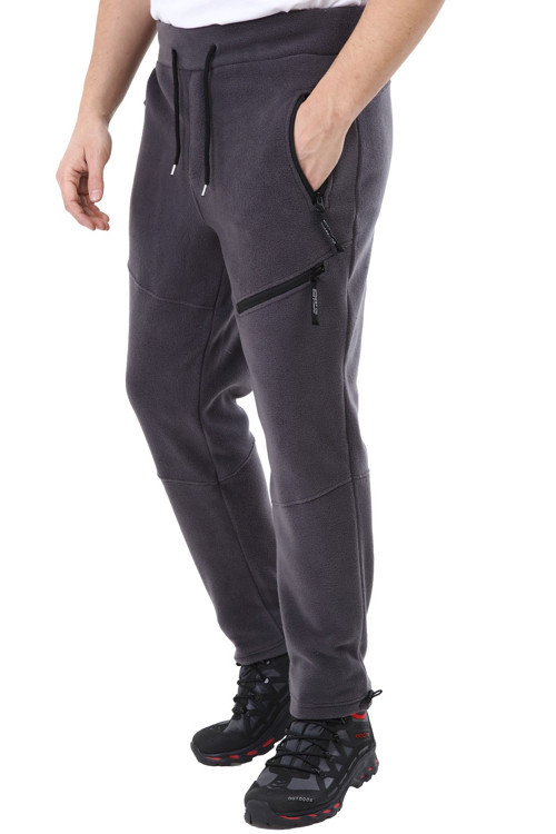 Erkek Taktik Cepli Outdoor Füme Polar Pantolon
