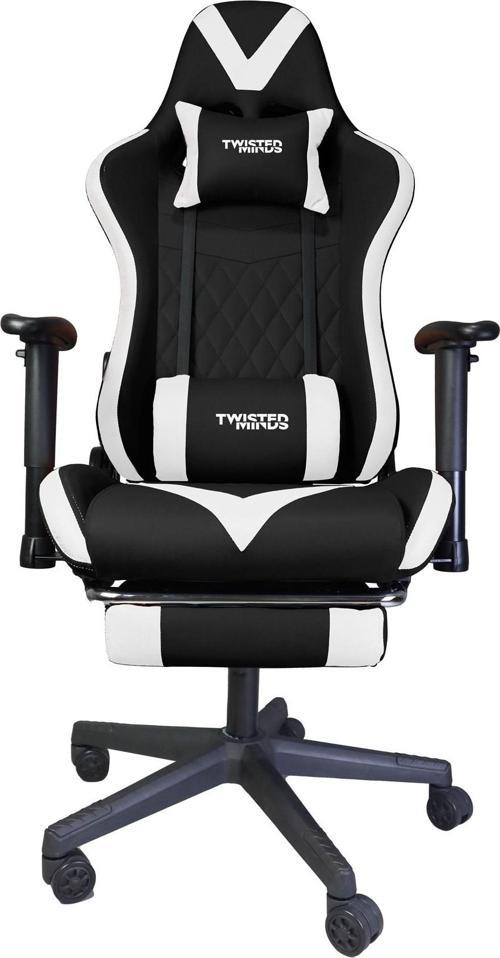 TWISTED MINDS TM8250-NW COMFORT E-SPOR OYUNCU KOLTUĞU - SİYAH / BEYAZ