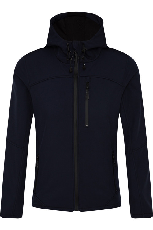 Kadın Su Rüzgar Geçirmez Softshell Mavi Spor Mont