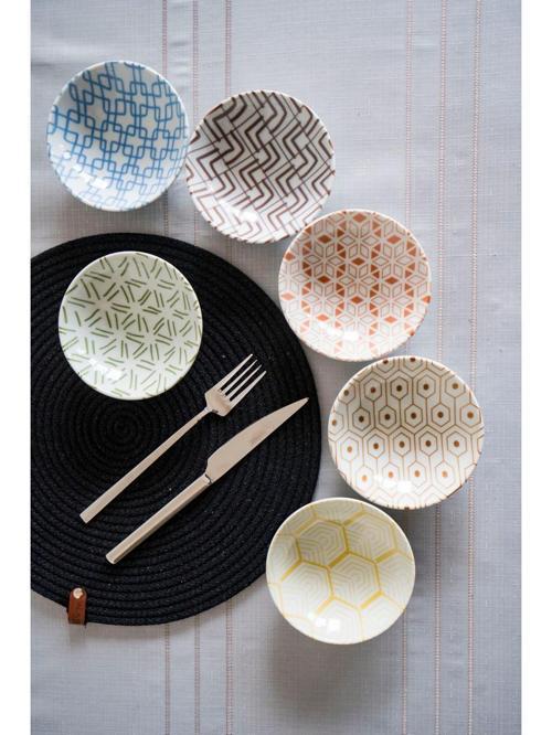 Tamina 6'lı Karma Çerezlik Sosluk Kase Takımı 12cm 04PPO000603