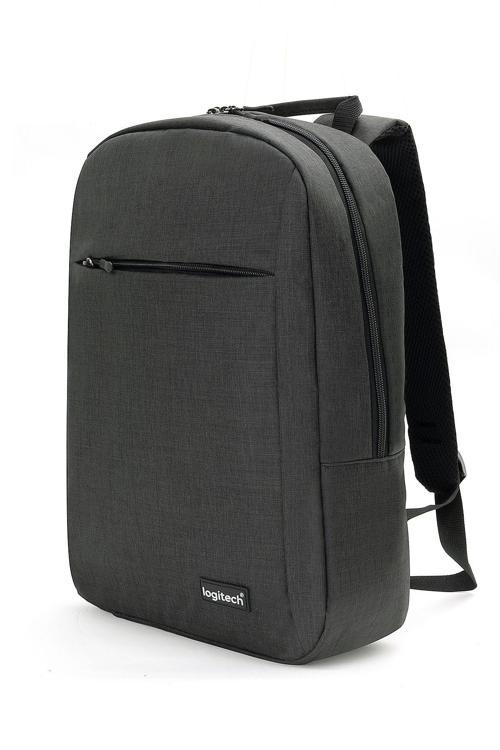 Orijinal 15.6" İnç Laptop Valiz Askılı Kumaş Notebook Günlük Seyahat Siyah Bilgisayar Sırt Çantası