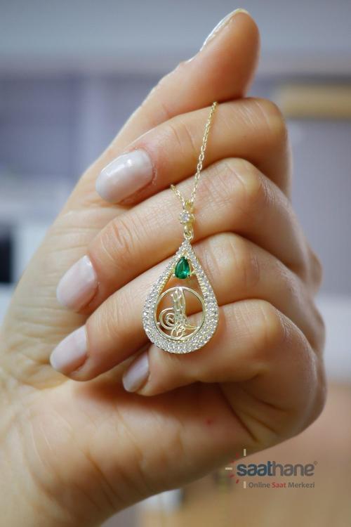 925 Ayar Gümüş Kolye Tuğra