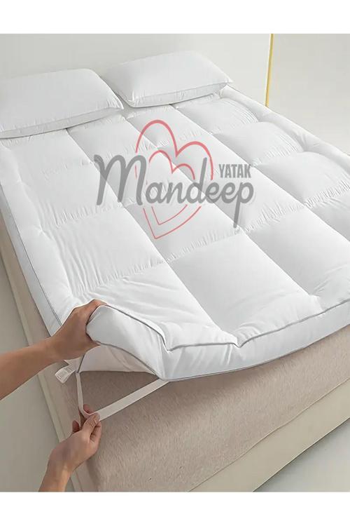 Yatak Yün Ped Iç Dolgusu %100 Saf Yün %100 Pamuklu Kumaş Yatak Pedi Topper Pad