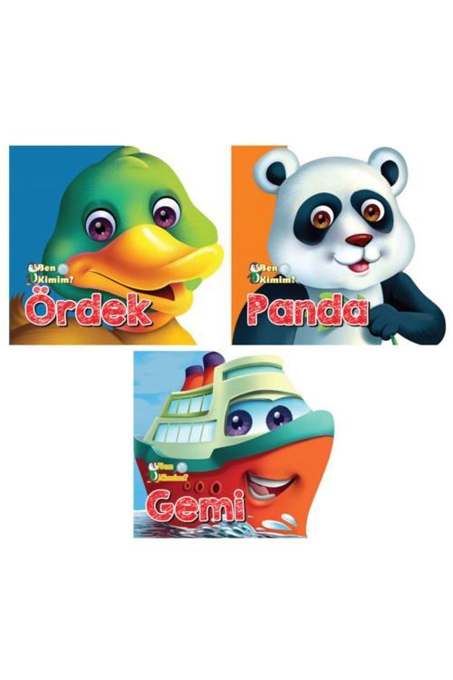 Yağmur Çocuk Ben Kimim Serisi Ördek +Panda +Gemi 3 Kitap 2-3 Yaş