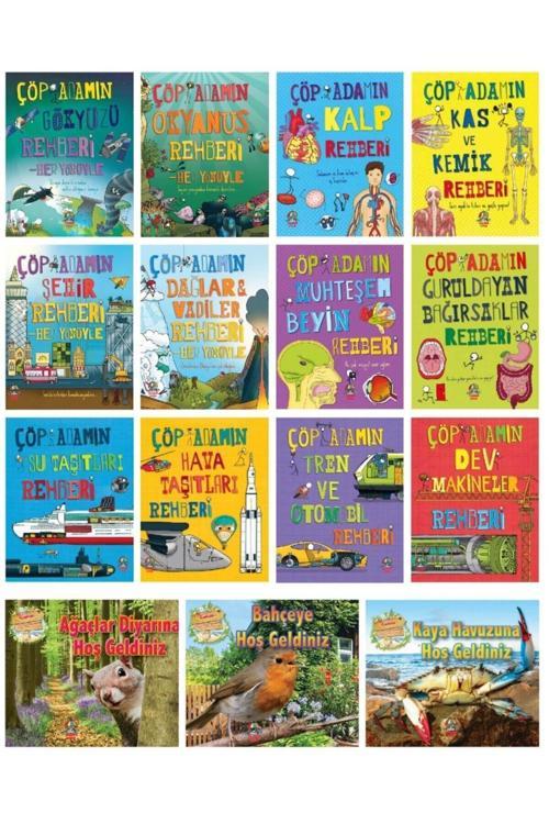 Yağmur Çocuk Çöp Adamın Rehberi Serisi(12 Kitap)+Canlılar Ve Yaşam Alanları(3 Kitap)/7+Yaş/Popüler Bilim/15 Kitap