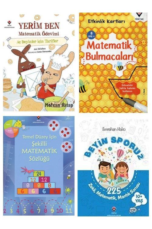 Tübitak Yayınları Matematik Kitapları Serisi 4 Kitap 10+ Yaş