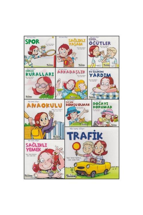 Yağmur Çocuk Ada Bunu Biliyor 11 Kitap Set (Anaokulu Değerler Eğitimi)
