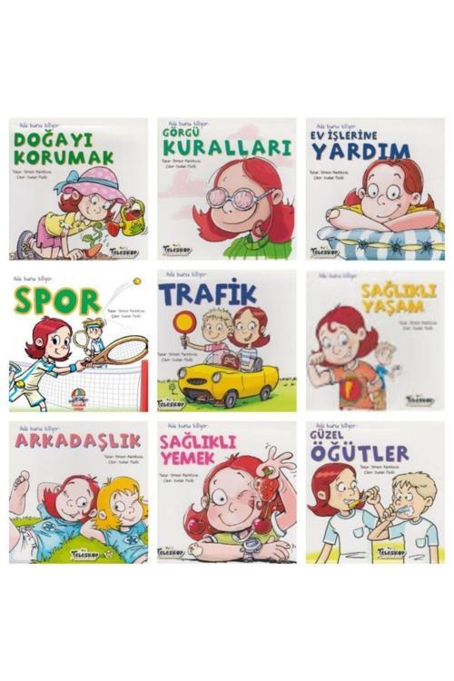 Yağmur Çocuk Ada Bunu Biliyor Serisi Eğlenceli Okulöcesi Ve 1.Sınıf Kitaplığı Set 9 Kitap