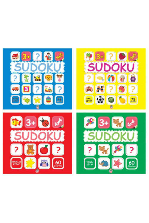 Yağmur Çocuk Sudoku Set-3 + Yaş 4 Kitap