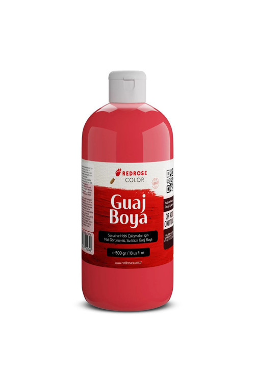 Kırmızı Guaj Boya 500Gr Sanatçılar, Öğrenciler, Yeni Başlayanlar İçin