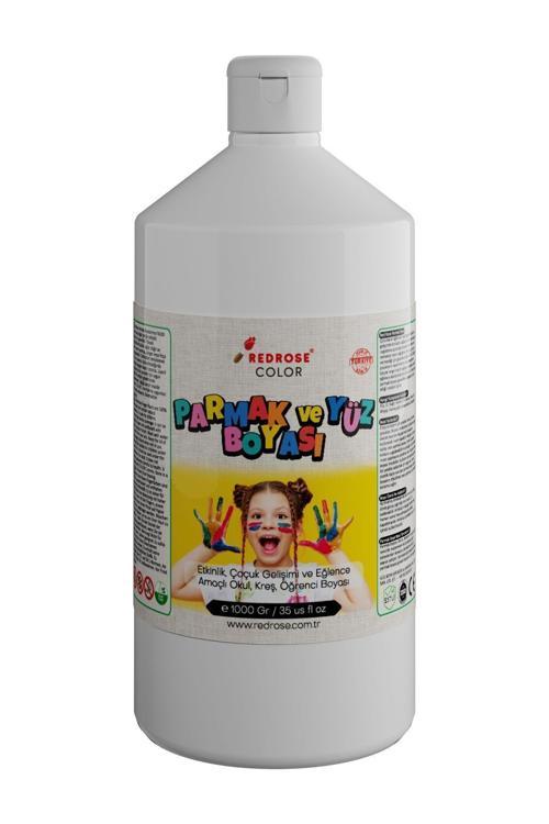 Beyaz Parmak Boyası 1000Gr, Yıkanabilir, Toksik İçermez, Çocuk Okul Kreş İçin