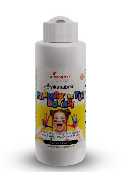 Beyaz Parmak Boyası 120Ml Yıkanabilir, En-71 Sertifikalı, Toksik İçermez, Çocuk Okul Kreş İçin