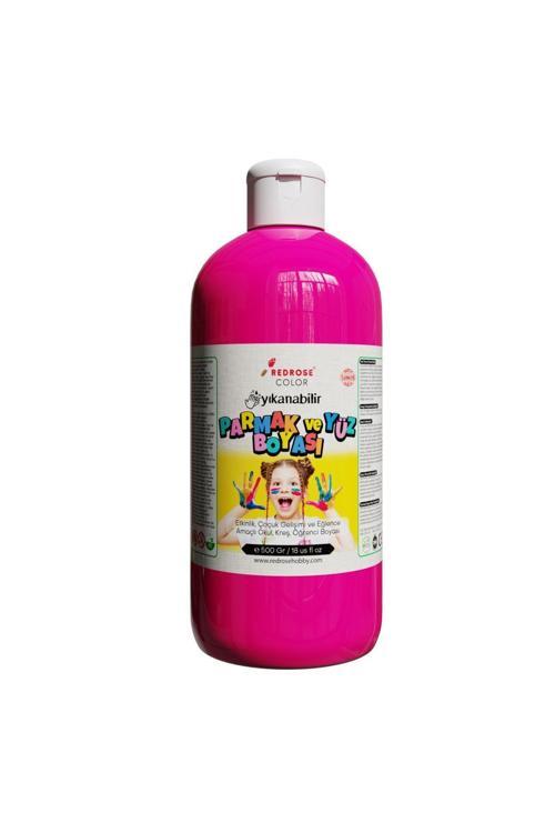 Fuşya Parmak Boyası 500Gr Yıkanabilir, En-71 Sertifikalı, Toksik Içermez, Çocuk Okul Kreş Için