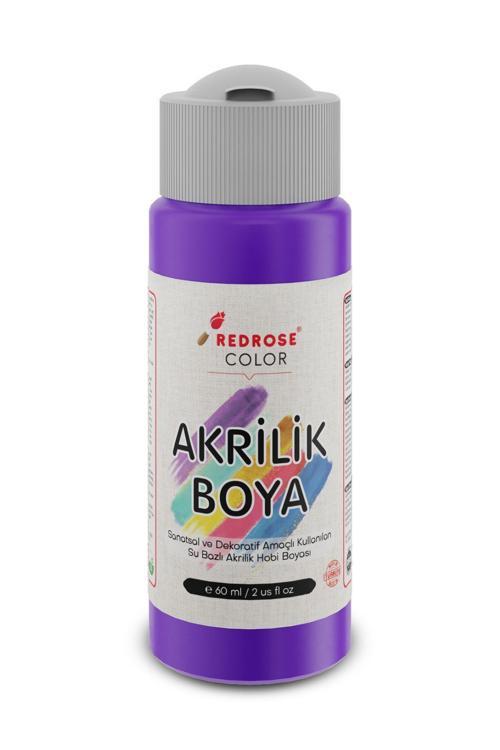 Mor Akrilik Boya 60 Ml Sanatsal, Dekoratif, Hobi Amaçlı, Canlı Renkler