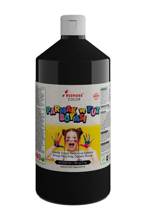 Siyah Parmak Boyası 1000Gr, Yıkanabilir, Toksik İçermez, Çocuk Okul Kreş İçin
