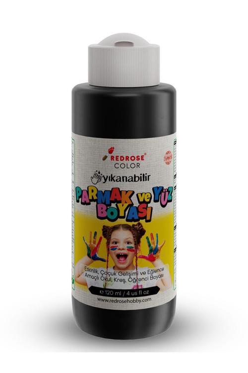 Siyah Parmak Boyası 120Ml Yıkanabilir, En-71 Sertifikalı, Toksik İçermez, Çocuk Okul Kreş İçin
