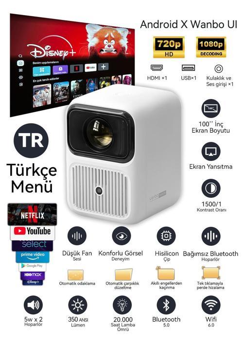 Dali 1 Taşınabilir Projeksiyon Cihazı Bluetooth Hoparlör Modlu
