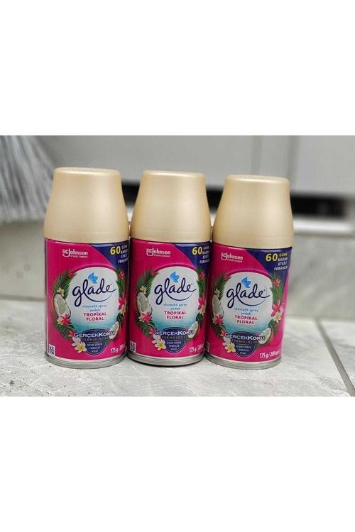 Otomatik Sprey Oda Kokusu Yedek Tropikal Floral 3 X 269 Ml Yeni Nesil