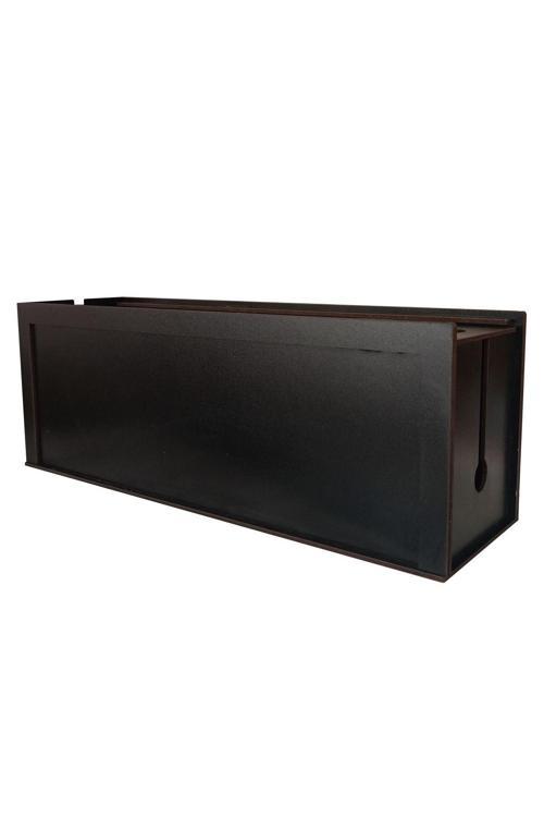 Siyah Kablo Kutusu 40X12X14 Cm Kablo Priz Düzenleyici Organizer (Çift Yüz) (Özel Kutusunda)