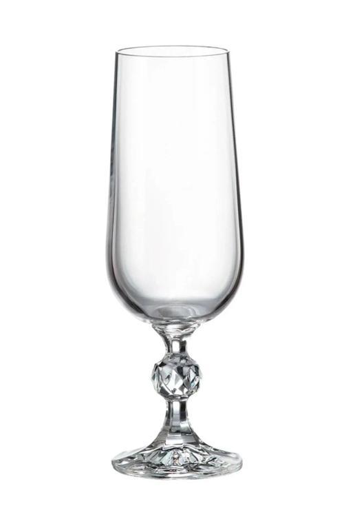 Collection Sterna Kristal 6'Lı 180Cc Kahve Yanı Su Bardağı/Flüt Şampanya Kadehi Seti