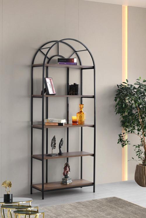 Metal Kitaplık 5 Raflı Ev Ofis Rafı Dosya Kitap Rafı