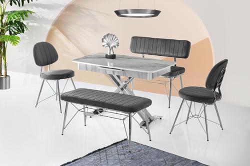 Milano Açılır Mdf X Ayak Masa Ahtapot Bench Takım