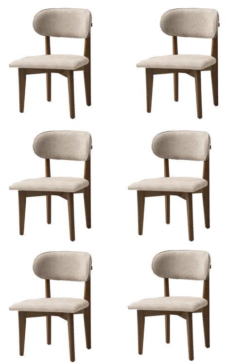 Nergis Sandalye Ahşap Gürgen 6 Li Set Cafe,Restaurant,Mutfak,Salon,Yemek Odası Sandalyesi 