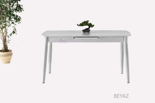 Ortadan Açılabilir Mdf  Yemek Masası, Mutfak Masası ( 80x130 CM )