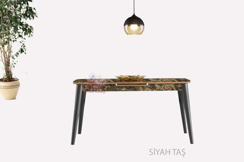 Ortadan Açılabilir Mdf  Yemek Masası, Mutfak Masası ( 80x130 CM )