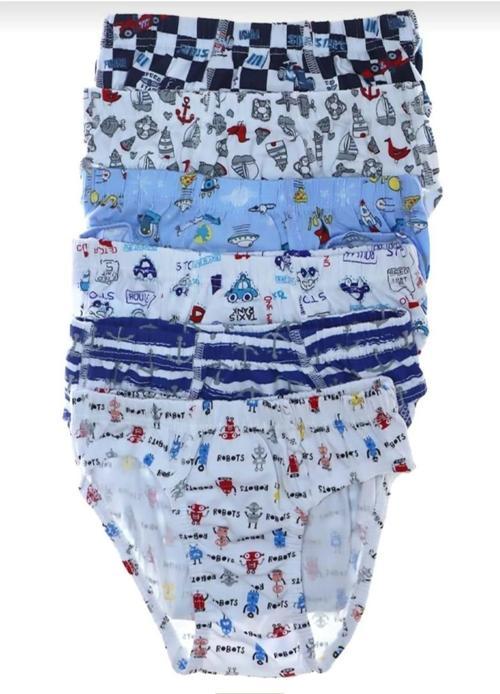 0255 ERKEK DESENLİ ÇOCUK SLİP KÜLOT 6 ADET