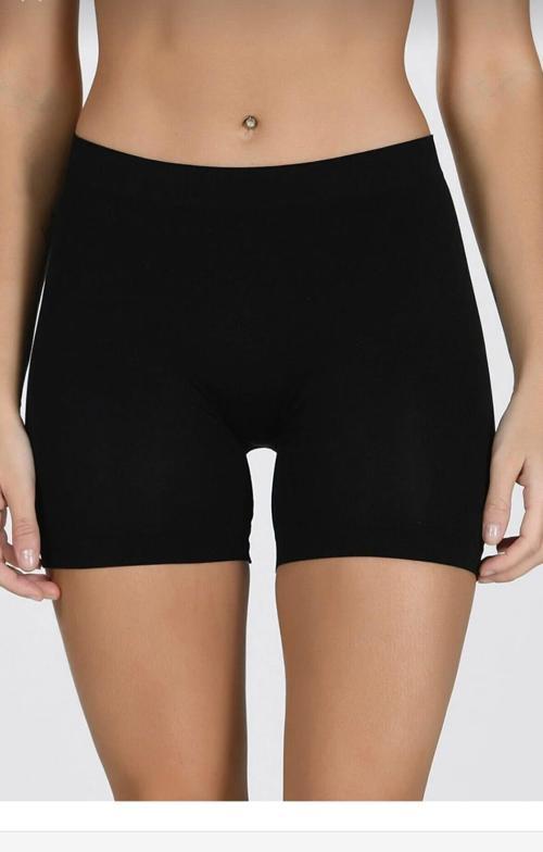 2029 BAYAN UZUN BOXER ŞORT TEKLİ