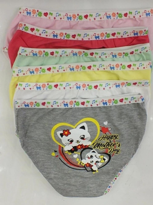 0833 KIZ ÇOCUK DESENLİ KÜLOT 12 ADET