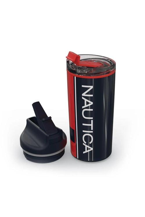Nautica Ntm02 Sport Termos Paslanmaz Çelik 650 ml Navy Kırmızı