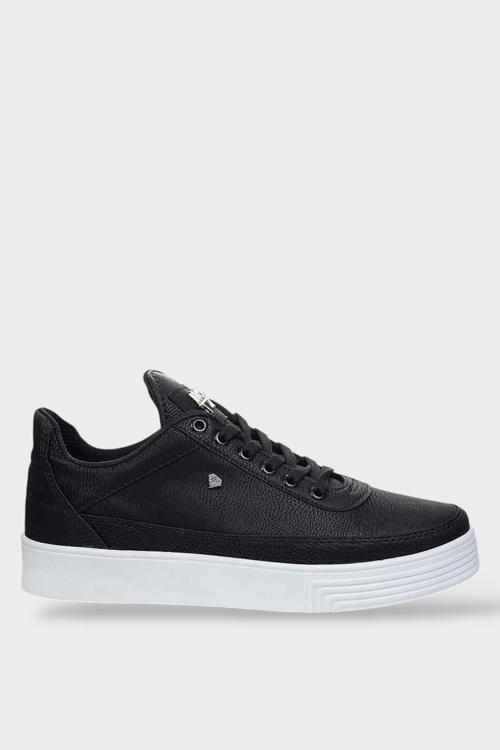 Erkek Günlük Yumuşak İç Astarlı Şık Sneaker Spor Ayakkabı SİYAH - BEYAZ