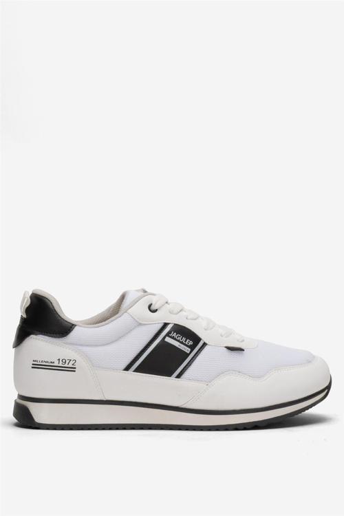 Erkek Günlük Sneaker Spor Ayakkabı BEYAZ - SİYAH