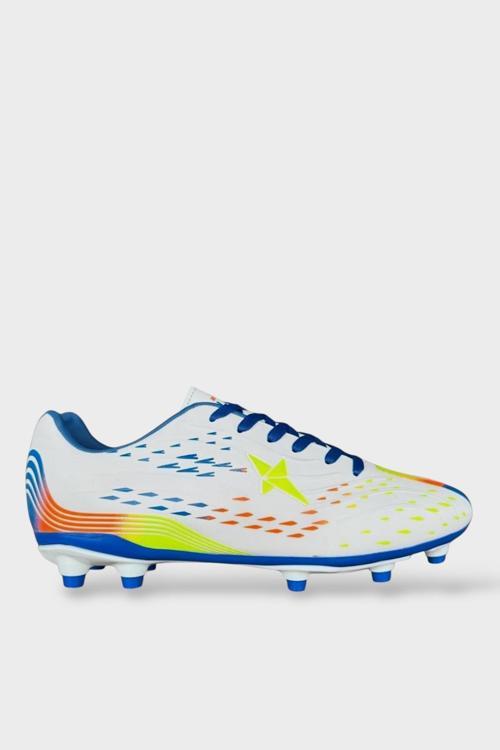 Erkek TPU Taban Halı Saha Krampon Futbol Ayakkabısı BEYAZ - SAKS