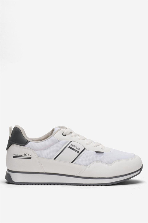 Erkek Günlük Sneaker Spor Ayakkabı BEYAZ - FÜME