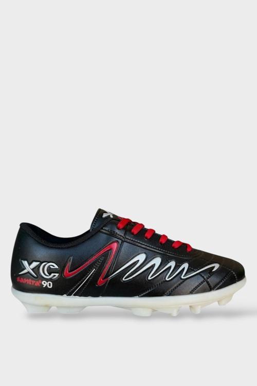 Erkek Krampon Dişli Futbol Ayakkabısı SİYAH - GÜMÜŞ