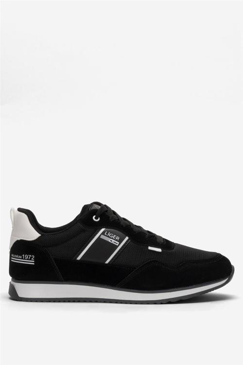 Erkek Günlük Sneaker Spor Ayakkabı SİYAH - BEYAZ