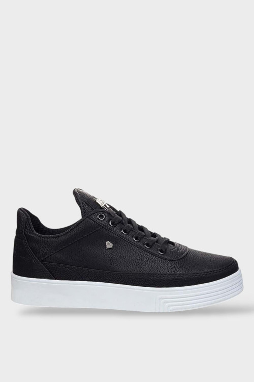 Erkek Günlük Yumuşak İç Astarlı Şık Sneaker Spor Ayakkabı SİYAH - BEYAZ
