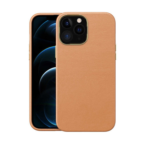 Apple iPhone 12 Pro Max Kılıf Natura Deri Lüx Soft