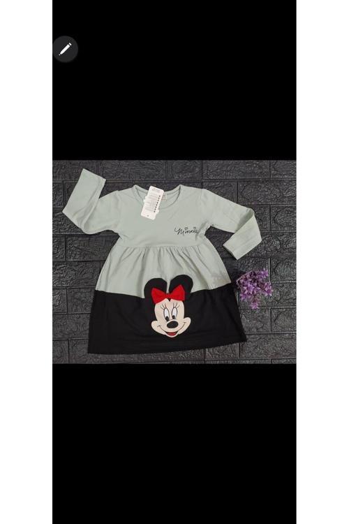Mickey Kız Çocuk Elbise 3-8 Yaş