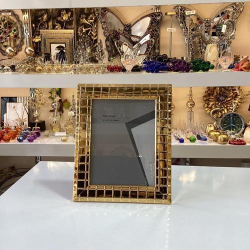 Modern Gold Baklava Desen Fotoğraf Çerçevesi 15x20